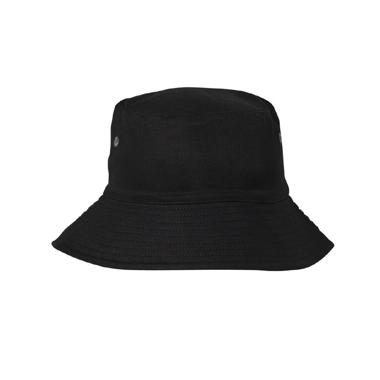 H&H Adults' Plain Bucket Hat, Black, hi-res