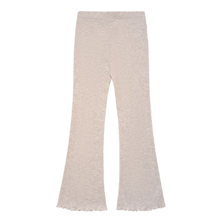 Young Original Rib Flare Leggings, Grey Light, hi-res