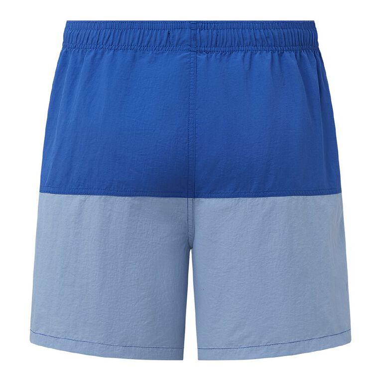 H&H Men's Nylon Spliced Boardshorts, Blue, hi-res