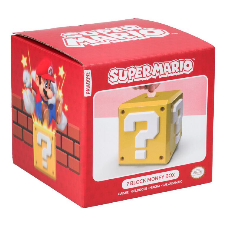 Paladone Super Mario Question Block Money Box, , hi-res