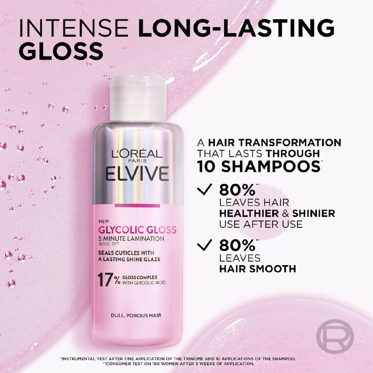 L'Oreal Paris Glycolic Gloss Lamination Hair Treatment, , hi-res