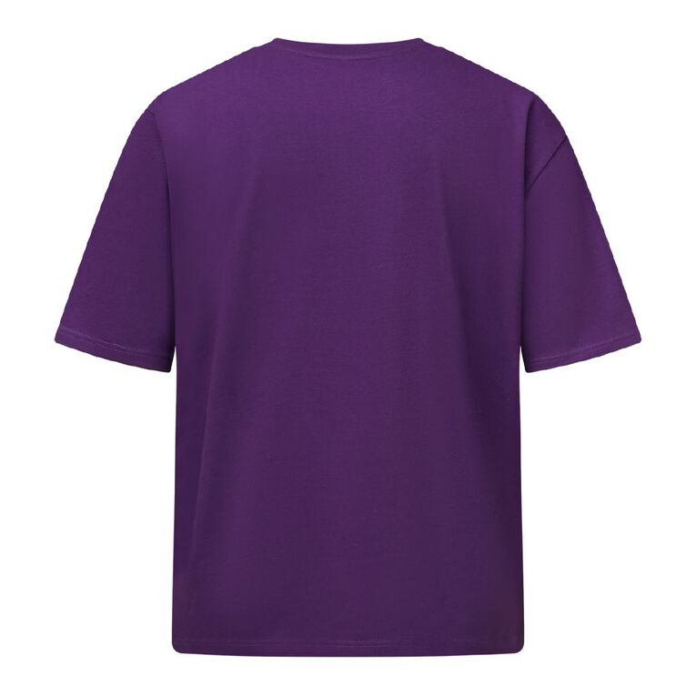 Garage Men's Heavyweight Boxy Tee, Purple Dark, hi-res