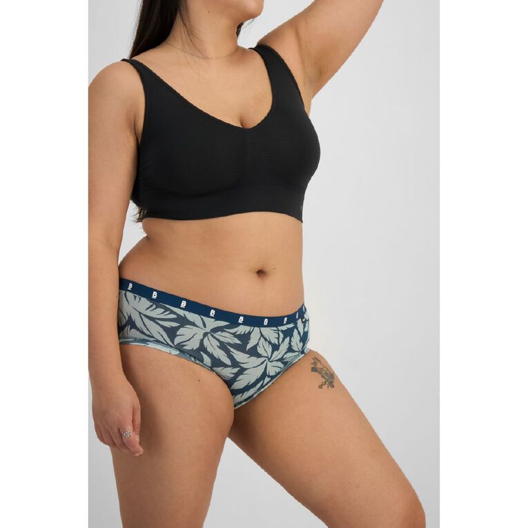 B FOR BONDS Women's Midi Briefs 2 Pack, Green Mid, hi-res