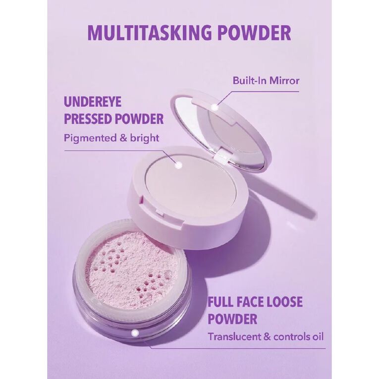 Sheglam Insta Ready Face And Under Eye Setting Powder Duo Taro 14g, , hi-res