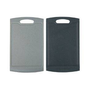 Living & Co Chopping Board Stone Look Grey 2 Pack