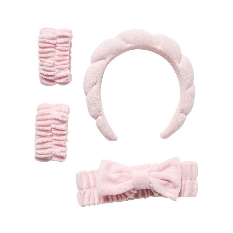 Poppi Headband and Wristband Set Pink, , hi-res