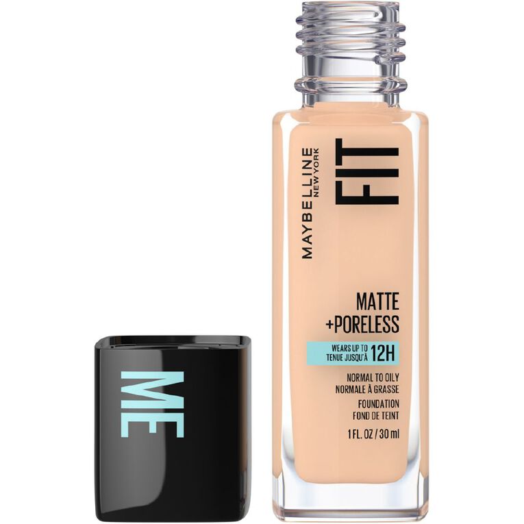 Maybelline Fit Me Matte & Poreless Liquid Foundation - Soft Sand 124, , hi-res