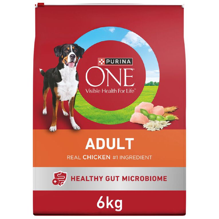 PURINA ONE Adult Chicken & Rice Dry Dog Food 6kg, , hi-res