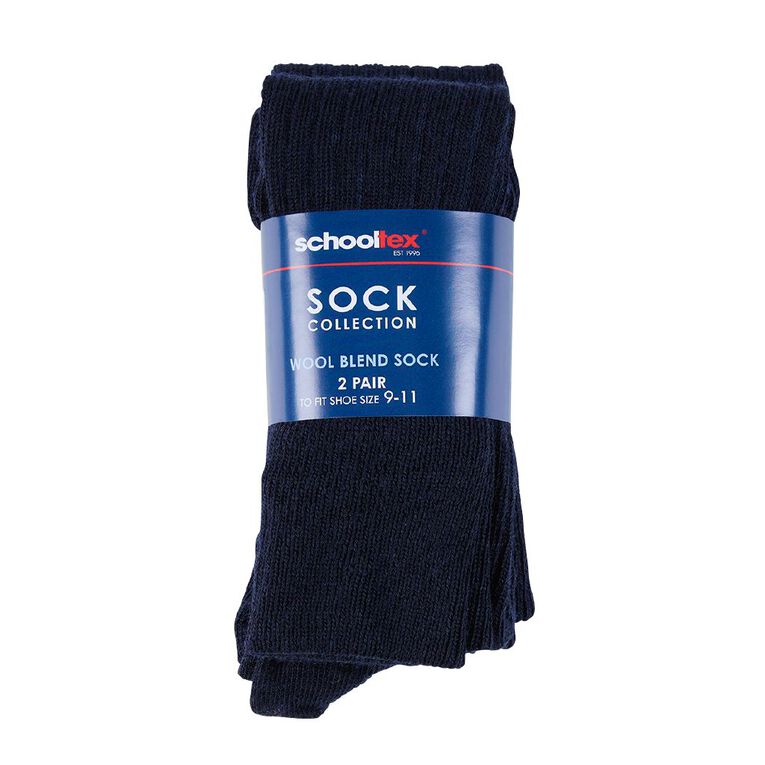 Schooltex School Socks 2 Pack, Schooltex Sock A9, hi-res