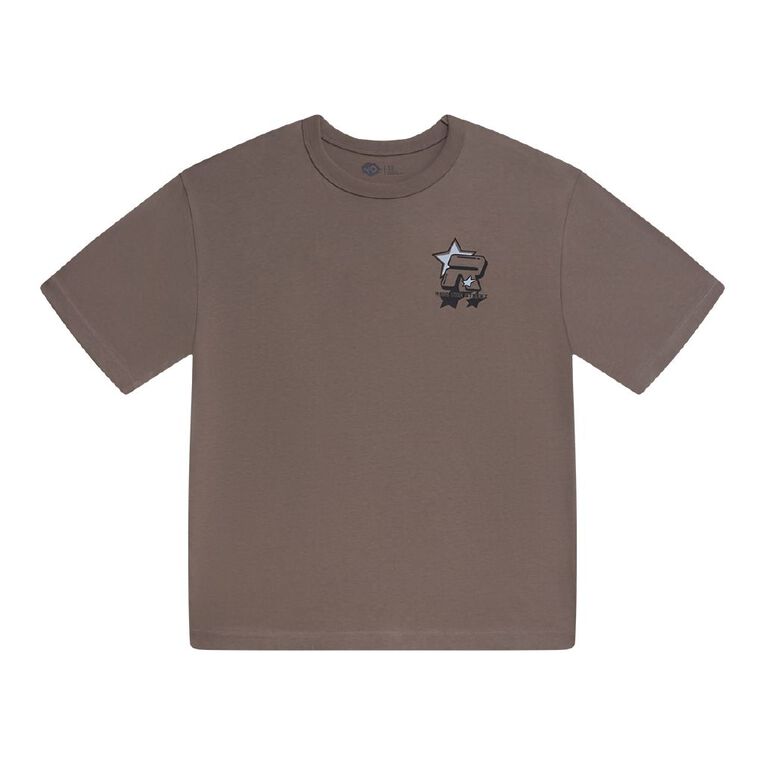 Young Original Short Sleeve Boxy Tee, Brown Mid, hi-res