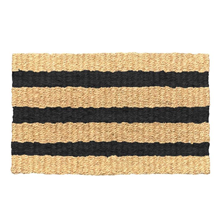 Living & Co Doormat Jute Stripe 45cm x 75cm, , hi-res