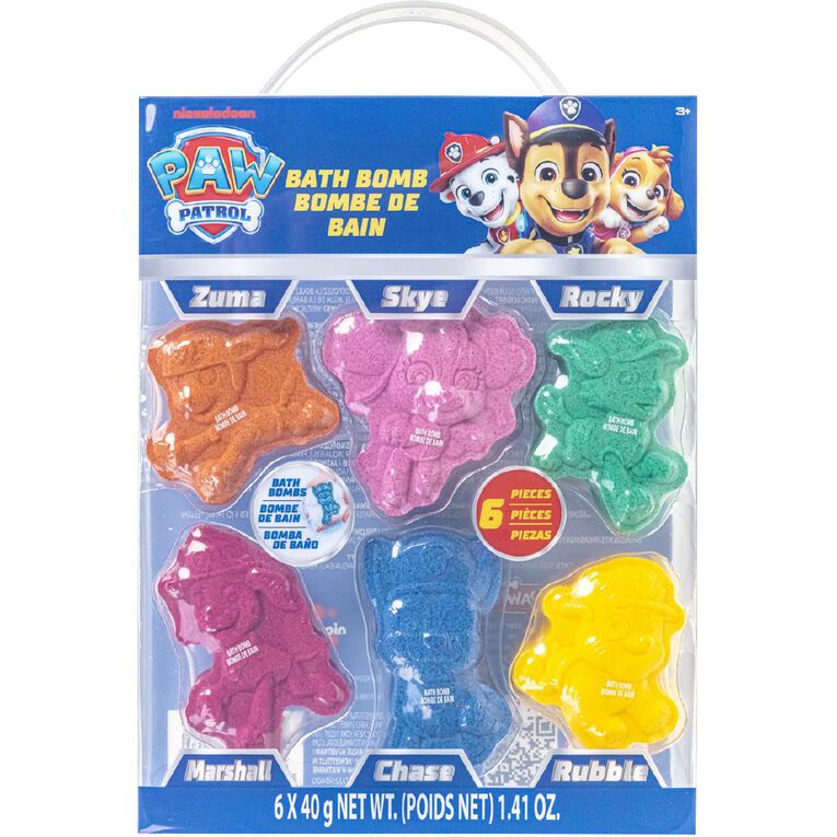 Paw Patrol Bubblin' Bath Fizzer 6 Pack 6 Pack, , hi-res