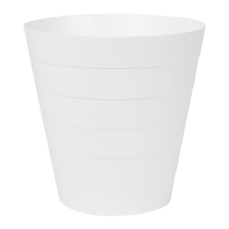 Living & Co Waste Paper Bin White 8L, , hi-res