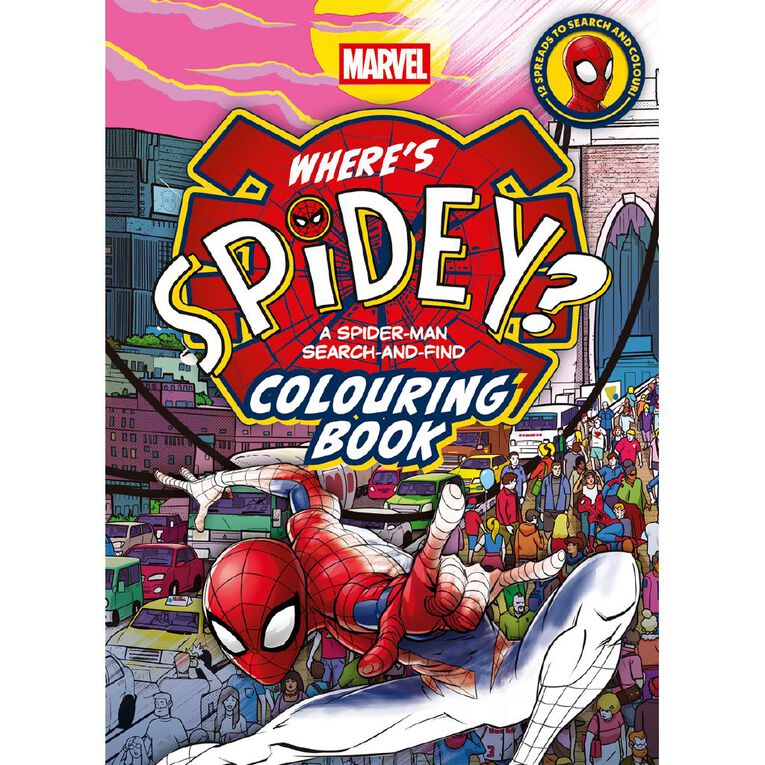 Disney: Wheres Spidey? A Spider-Man Search-And-Find Colouring Book, , hi-res