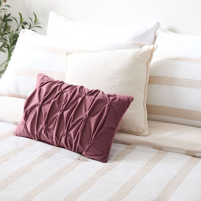 Living & Co Stripe 3 Piece Comforter Set Queen, , hi-res