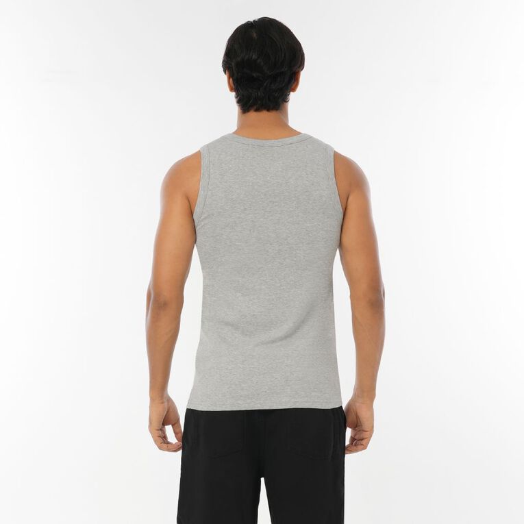 H&H Men's Plain Singlet, Grey Light, hi-res