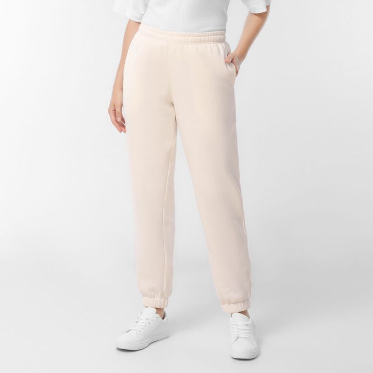 H&H Women's Essential Trackpants, Cream, hi-res