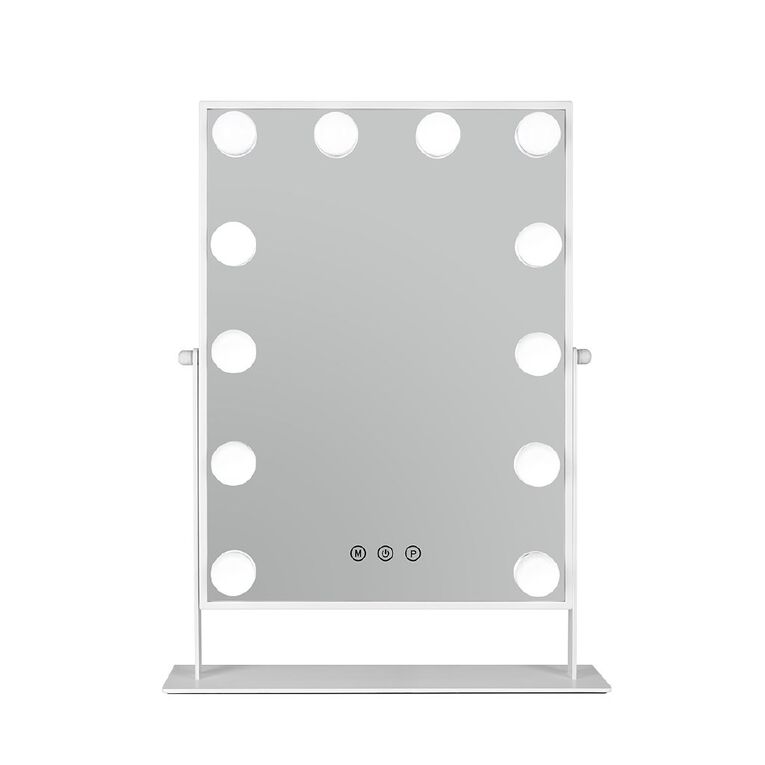 Living & Co Hollywood Mirror Led White One Size, , hi-res