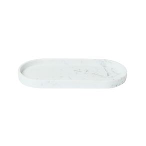 Living & Co Bathroom Tray Marble Look White