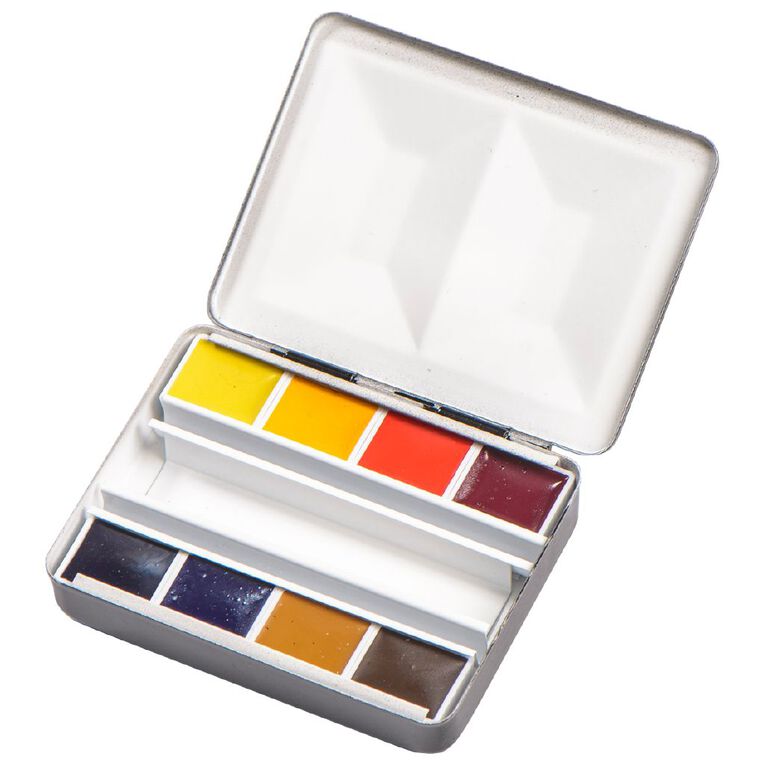 BLOCKX Watercolour Half Pan Bijou Box 8 Set, , hi-res