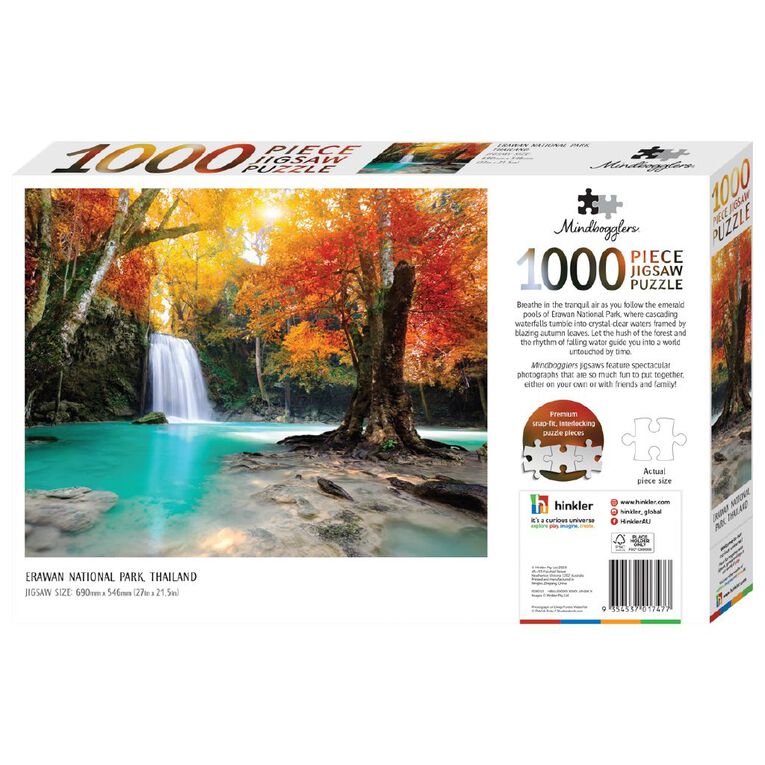 Mindbogglers Erawan National Park Thailand 1000 Piece Puzzle, , hi-res