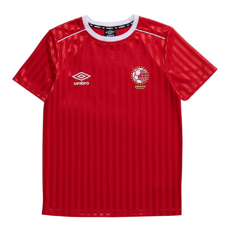 Umbro Unisex Youth Football Jersey, Red, hi-res