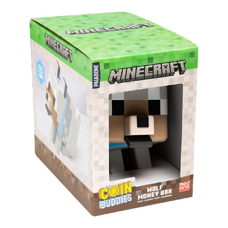 Paladone Minecraft Wolf Shaped Money Box, , hi-res