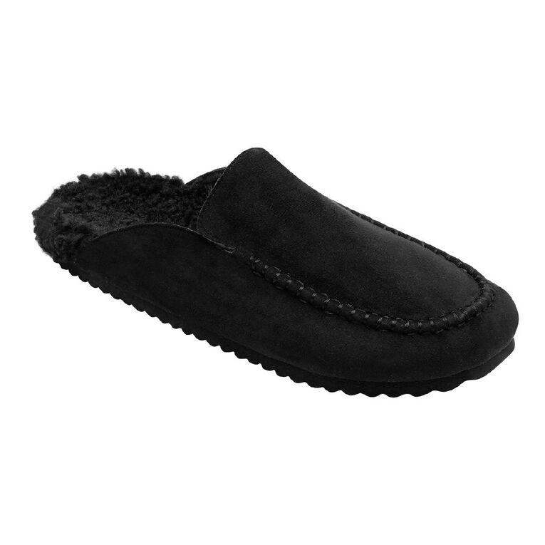 H&H Women's Cathy Scuff Slippers, Black, hi-res
