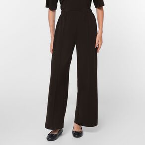 H&H Women's Modal Pintuck Wide Leg Pants