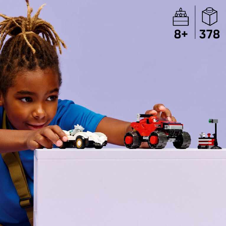 LEGO Sonic Silvers Car vs Knuckles Monster Truck 77118, , hi-res