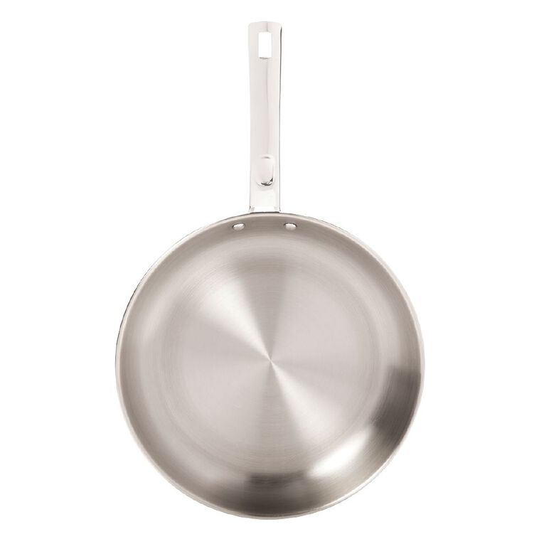 Living & Co Gourmet Frypan Stainless Steel 30cm, , hi-res