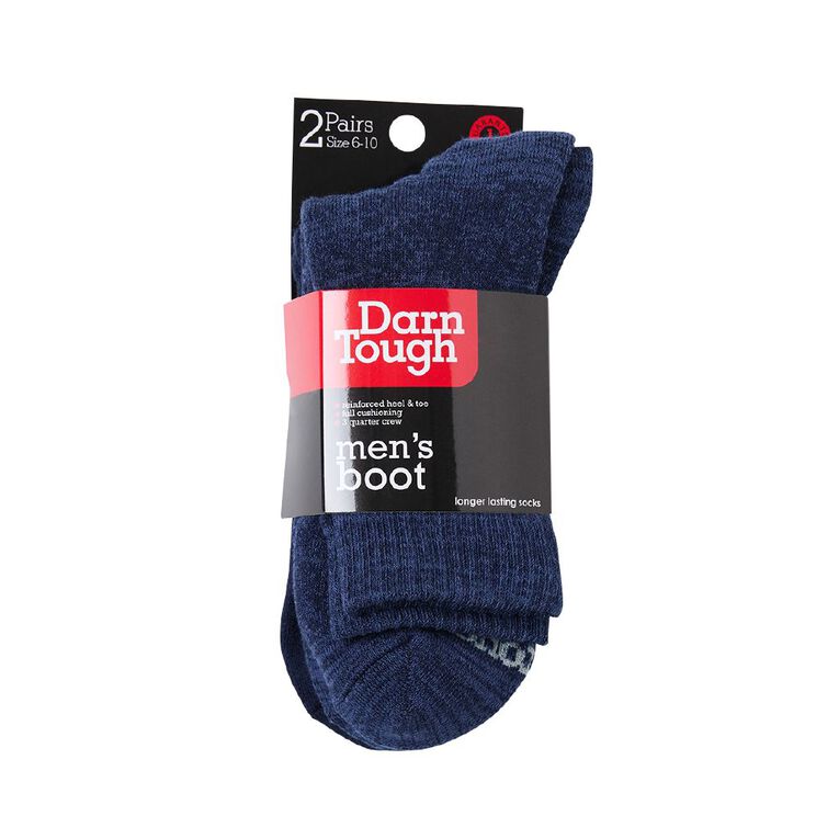 Darn Tough Men's Bamboo Boot Crew Socks 2 Pack, Navy, hi-res