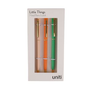 Uniti Little Things Metal Pens 3 Pack