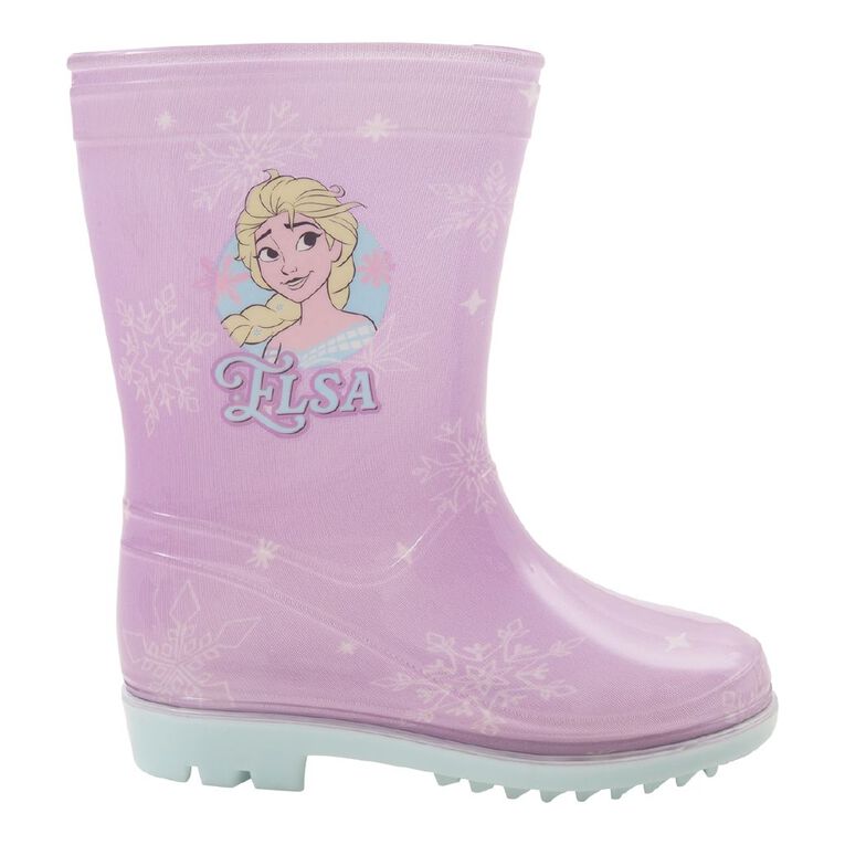 Frozen Junior Kids Gumboots Purple Mid The Warehouse - Main Image