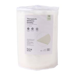 Living & Co Therapeutic Mattress Overlay White Queen