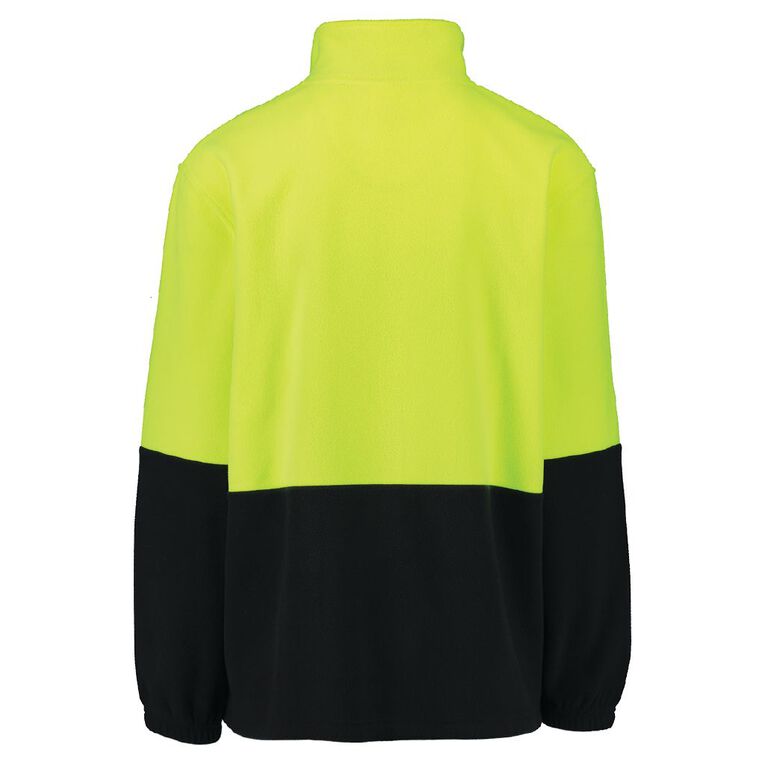 Rivet 1/4 Zip High Visibility Day Compliant Sweatshirt, Yellow, hi-res