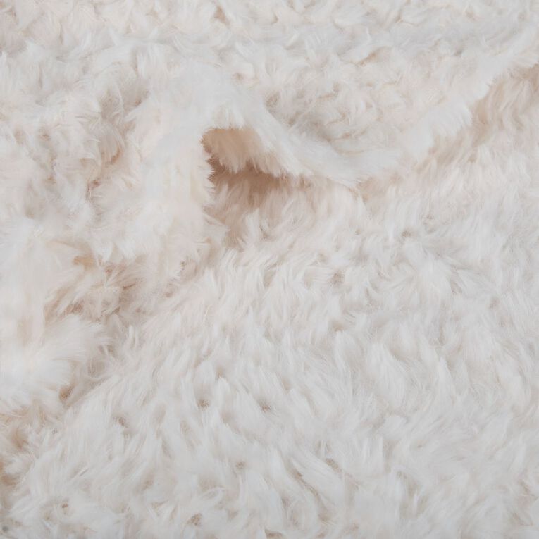 Living & Co Throw Feather Soft Natural 127cm x 152cm, , hi-res