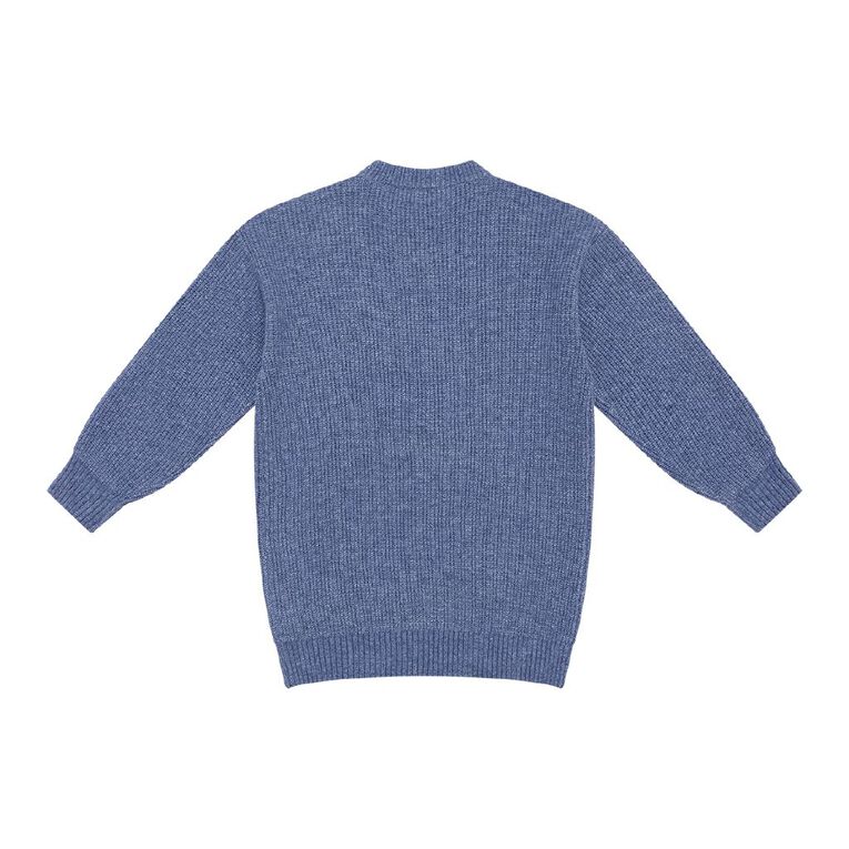 Young Original Knit Sweater Dress, Purple Mid, hi-res