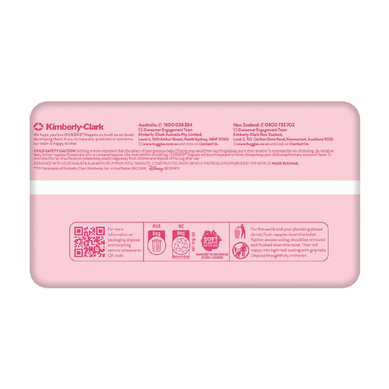 Huggies Girls' Convenience Nappy Toddler Size 4 10-15kg 18 Pack, , hi-res