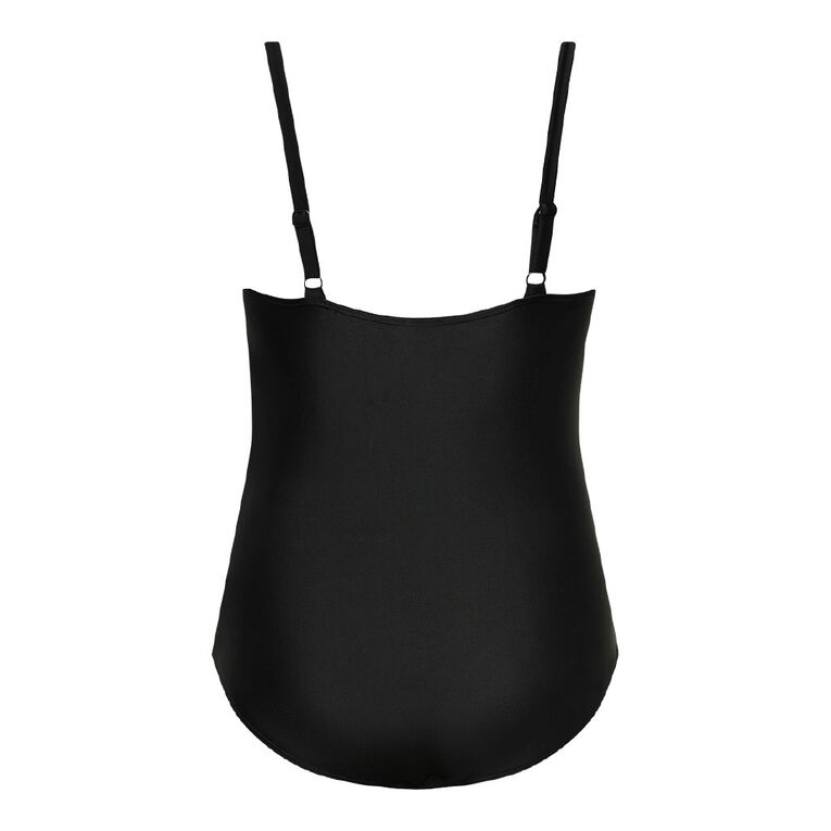 H&H Women's Tummy Control Twist Suit, Black, hi-res