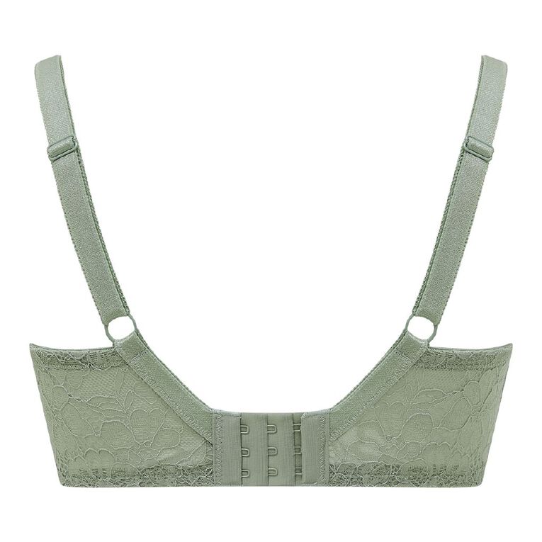 H&H Women's Lexi Lace Full Cup Bra, Grey Mid, hi-res