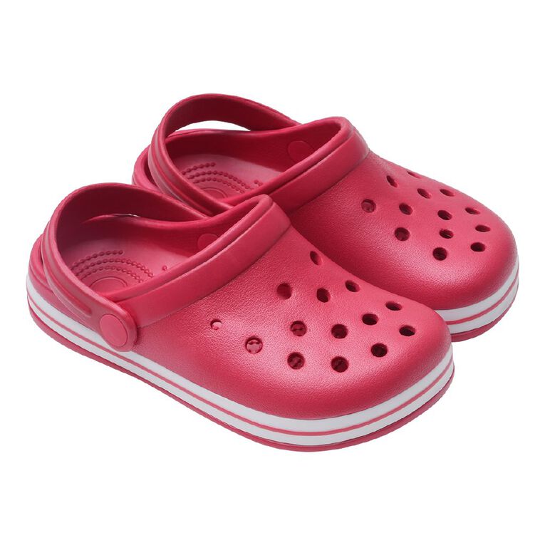 Young Original Senior Kids' Jack Frog Clog Shoes, Red, hi-res