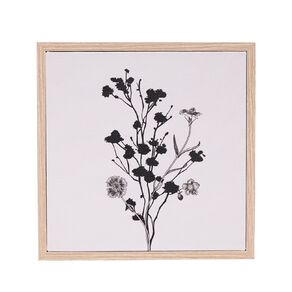 Living & Co Vintage Floral Framed Canvas 25cm x 25cm