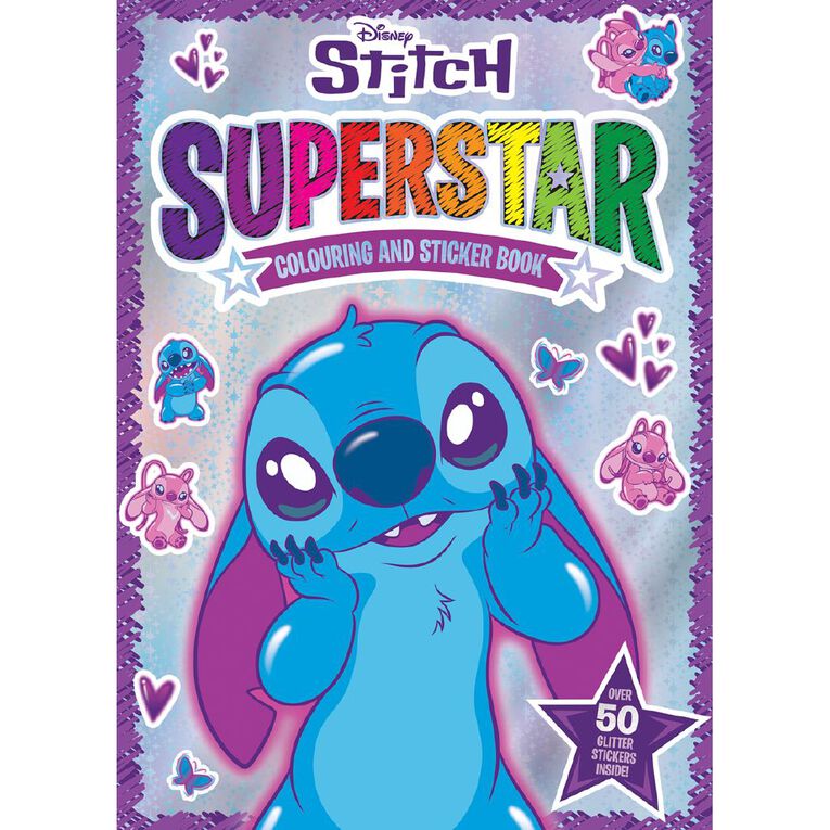 Disney: Stitch Superstar Colouring & Sticker Book, , hi-res