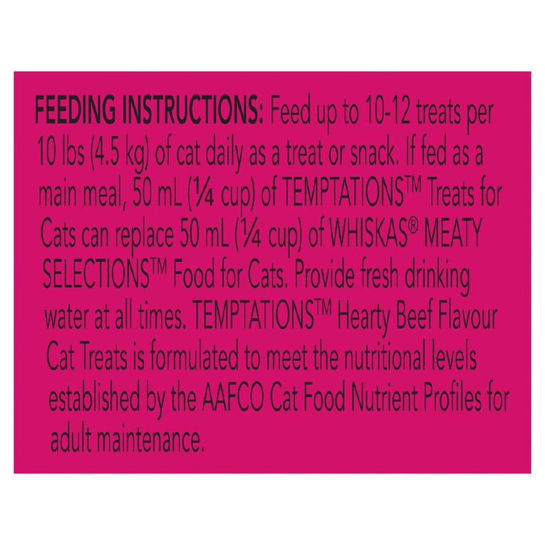 Temptations Hearty Beef Cat Treats Tub 454g The Warehouse