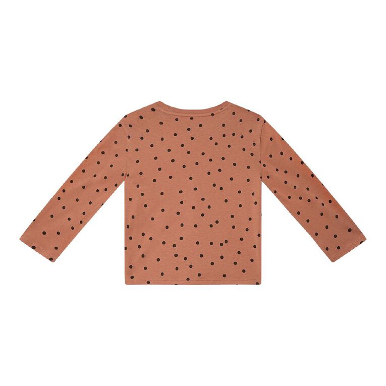 Young Original Relaxed Fit Long Sleeve All Over Print Tee, Brown Light, hi-res