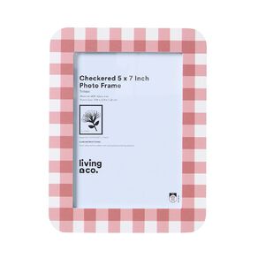 Living & Co Checkered Photo Frame 5in x 7in
