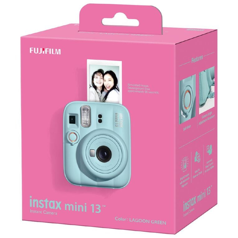 Fujifilm Instax Mini 13 Lagoon Green Camera, , hi-res