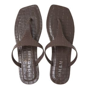 H&H Women's Pearly T Bar Slides