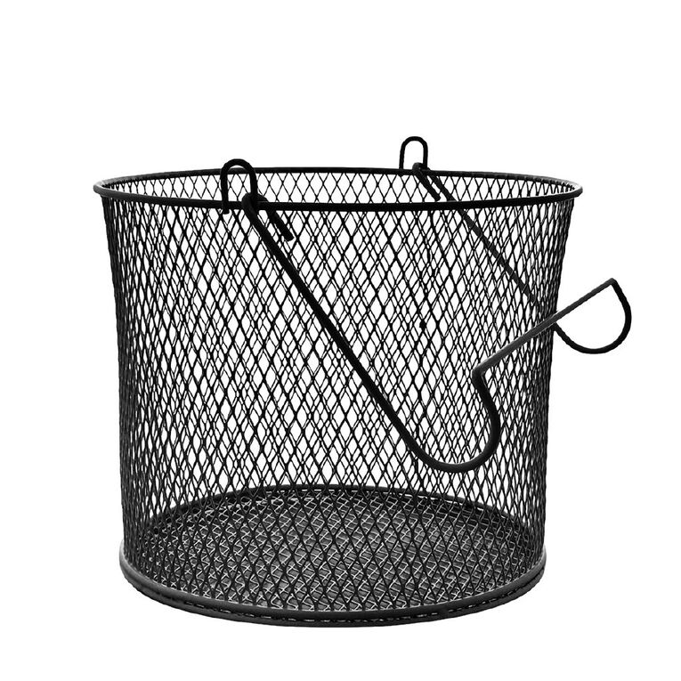 Living & Co Round Mesh Peg Basket White/Black Assorted, , hi-res